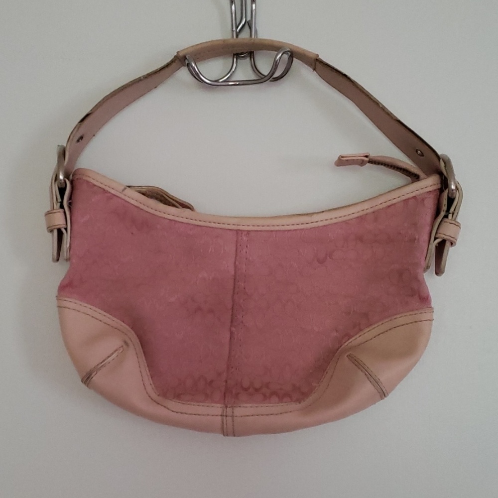 Pink coach hobo
